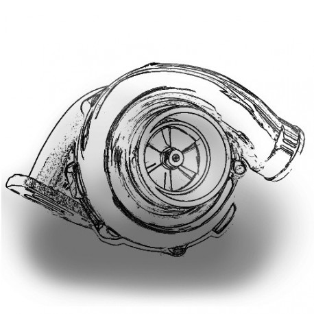 Automobile turbocharger concept outline - Stock Illustration [99711405] -  PIXTA