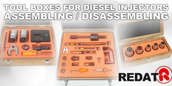 Tool boxes for repairing Diesel injectors