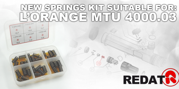 Springs kit for L'Orange MTU 4000.03 injector