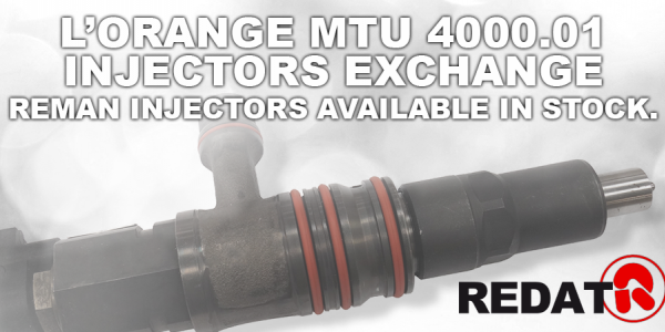 L’Orange MTU 4000.01 injectors exchange