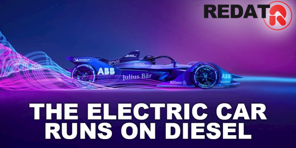 The electric car runs on Diesel