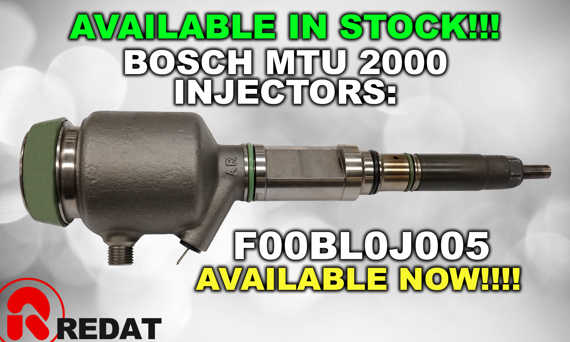 Bosch MTU 2000 injector: Availble in stock!