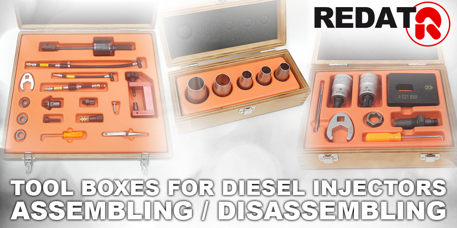 Tool boxes for repairing Diesel injectors