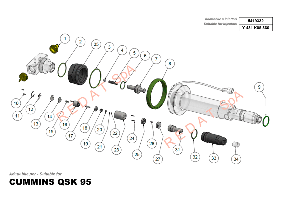 CUMMINS QSK 95