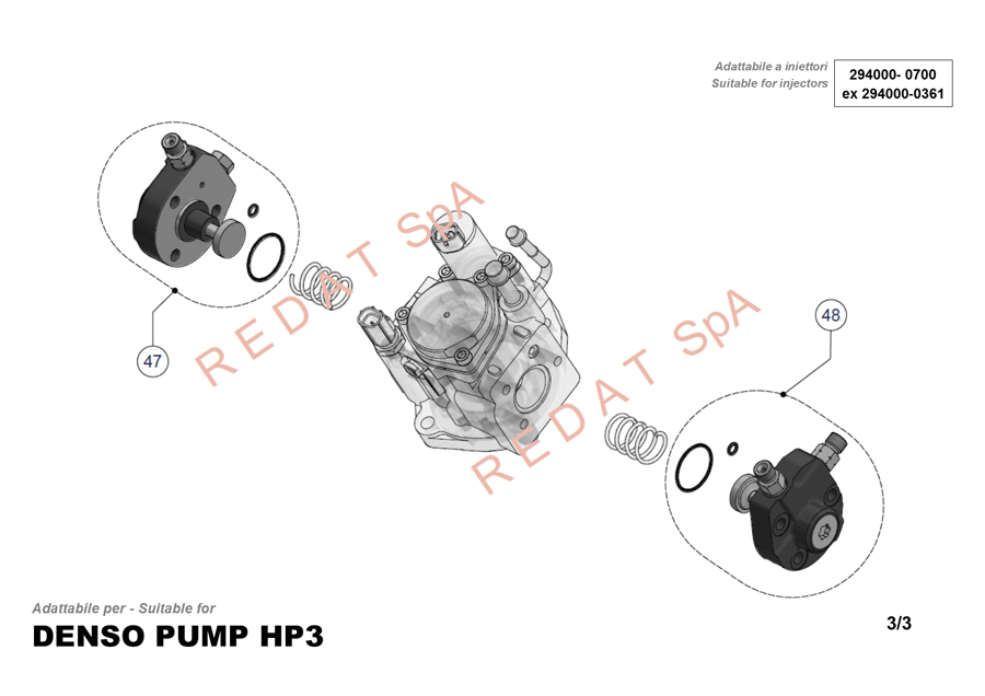 DENSO PUMP HP3 SIDE 3