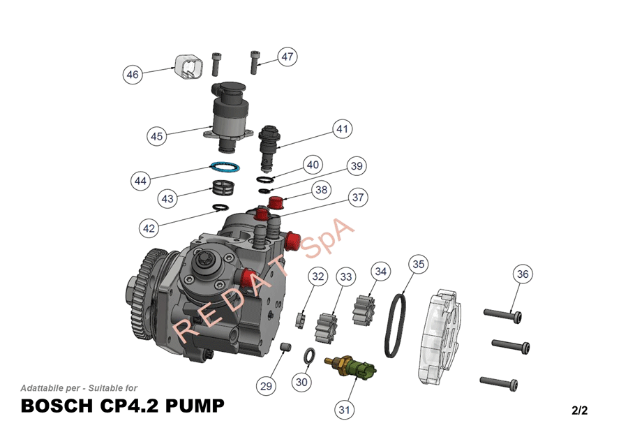 BOSCH CP4.2 PUMP SIDE 2